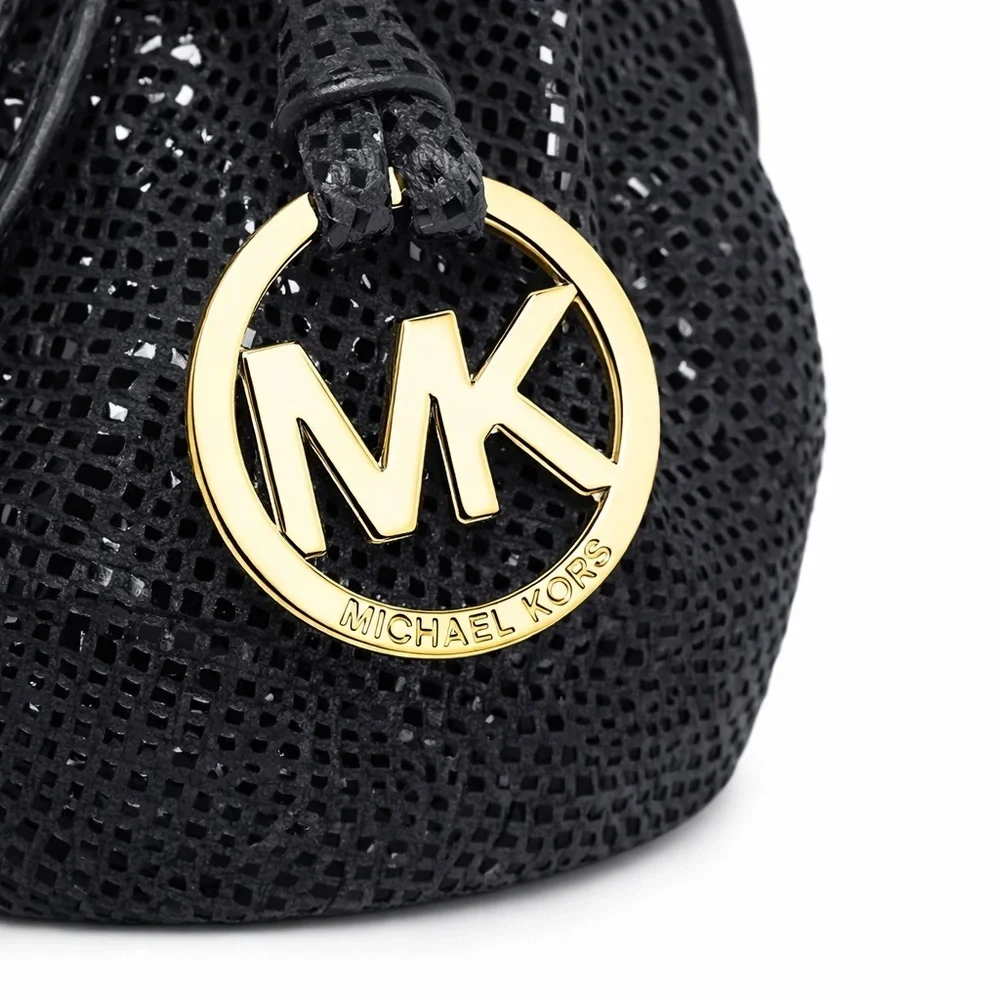 Michael Kors Black Drawstring Bag
